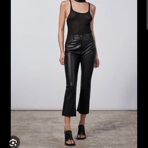 NWT Zara The Dreed Pant Faux Leather